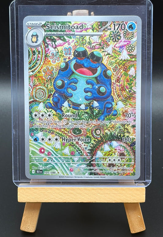 Seismitoad -105/086 Black Bolt Illustration Rare NM-LP