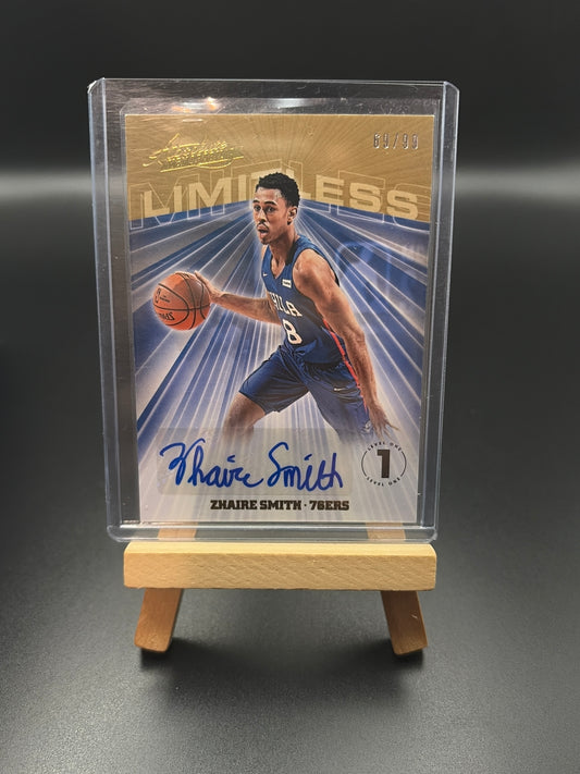 Zhaire Smith Panini Autograph And Numbered /99