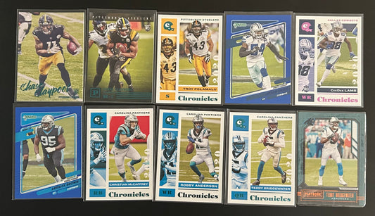 NFL Mixed Teams and Players 10 Card Lot