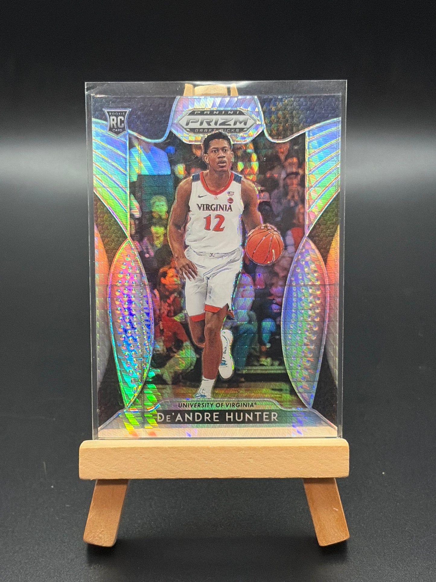 2019 Panini Prizm Draft Picks De’Andre Hunter Hyper Prizm Numbered Basketball Card