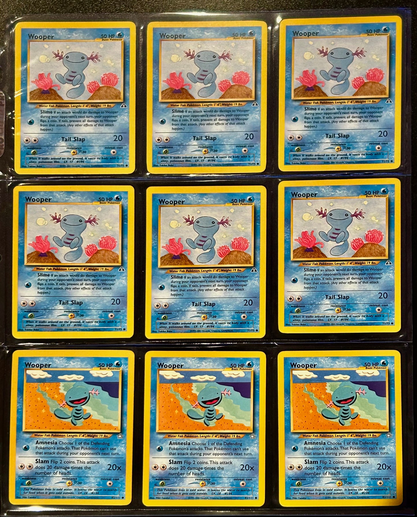 9 Card Wooper lot