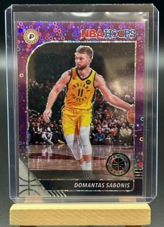 2019-20 Panini NBA Hoops Premium Purple Disco Parallel Damontas Sabonis