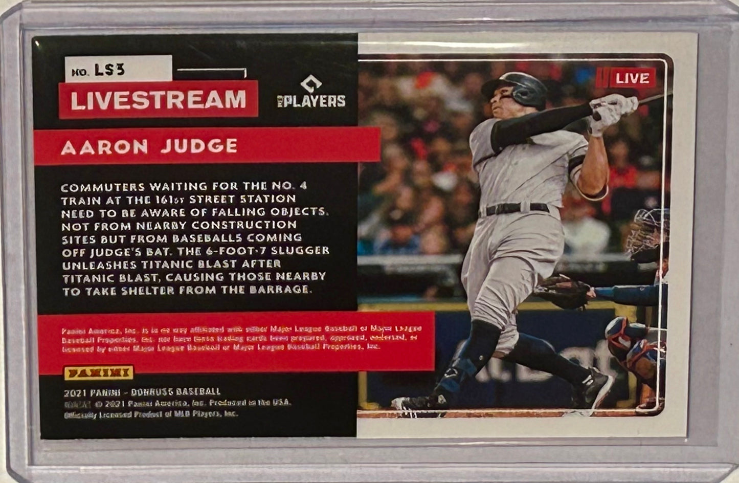 2021 Donruss Pink Firework Parallel Aaron Judge Donruss Livestream