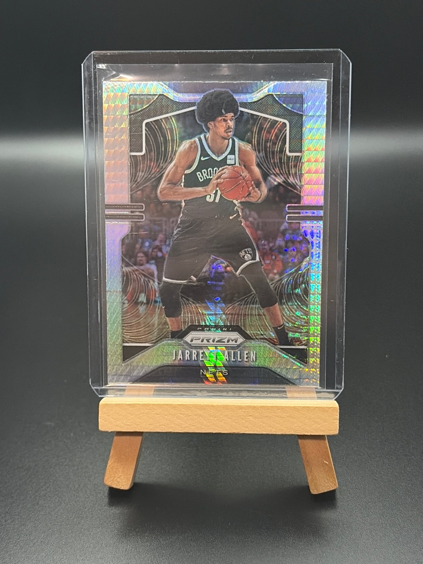 2019-2020 Panini Prizm Brooklyn Nets Jarrett Allen Hyper Prizm Parallel Card