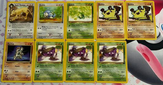9 Card Original Series Team Rocket Lot