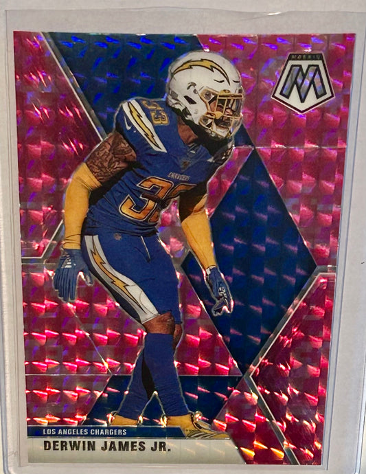 2021 Panini Mosiac Football Blue and Pink Parallel Derwin James Jr.