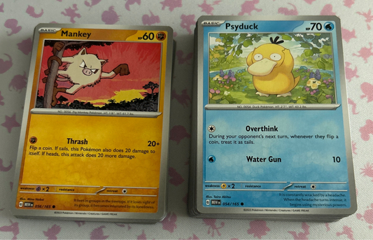 80 Scarlet & Violet 151 base cards