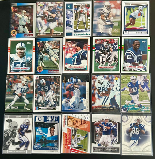 NFL 20 Card Indianapolis Colts Lot #2