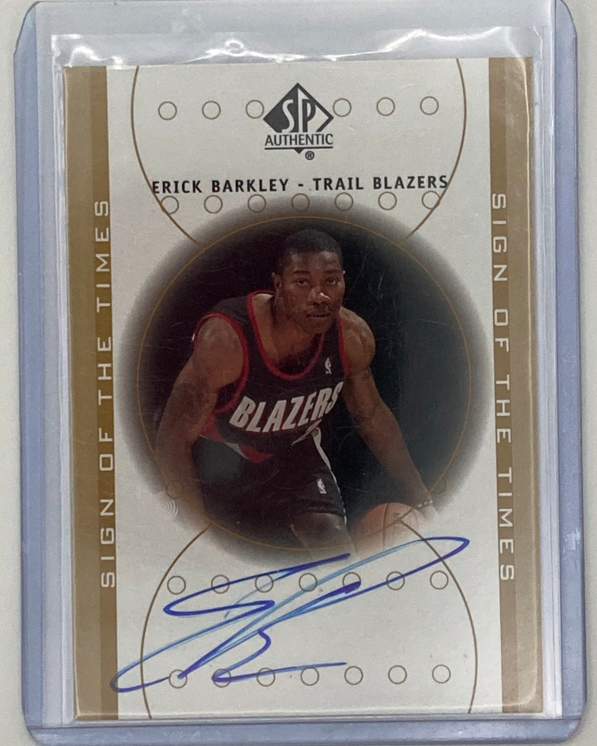 2001 Autographed Erick Barkley.