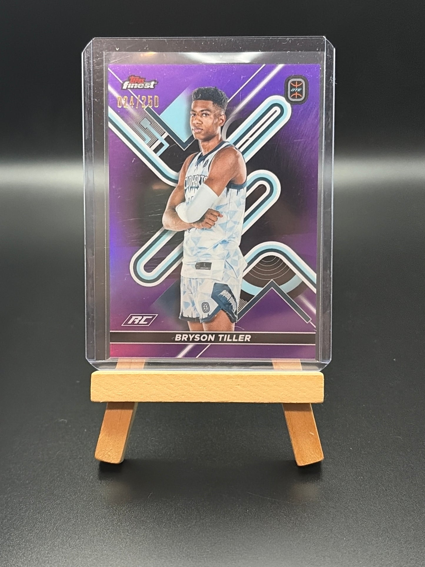Bryson Tiller 2022-23 Topps Finest OTE Purple Prism Refractor /250 RC