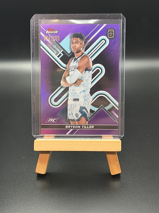 Bryson Tiller 2022-23 Topps Finest OTE Purple Prism Refractor /250 RC
