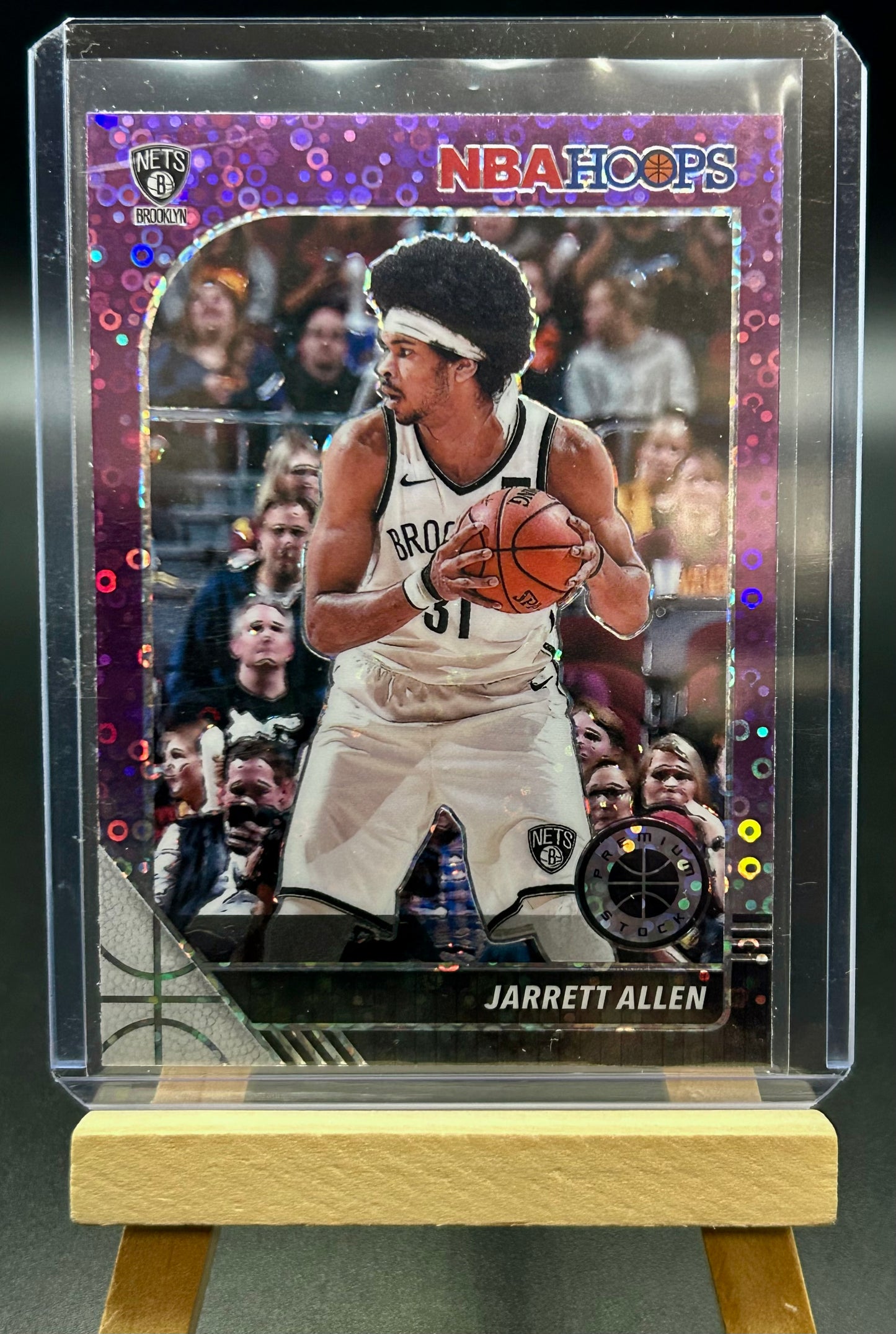 2019-20 Panini NBA Hoops Premium Purple Disco Parallel Jarrett Allen