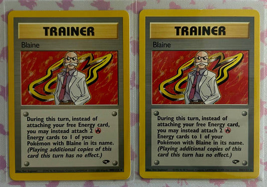 Blaine- Gym Challenge (G2) Rare Non Holo