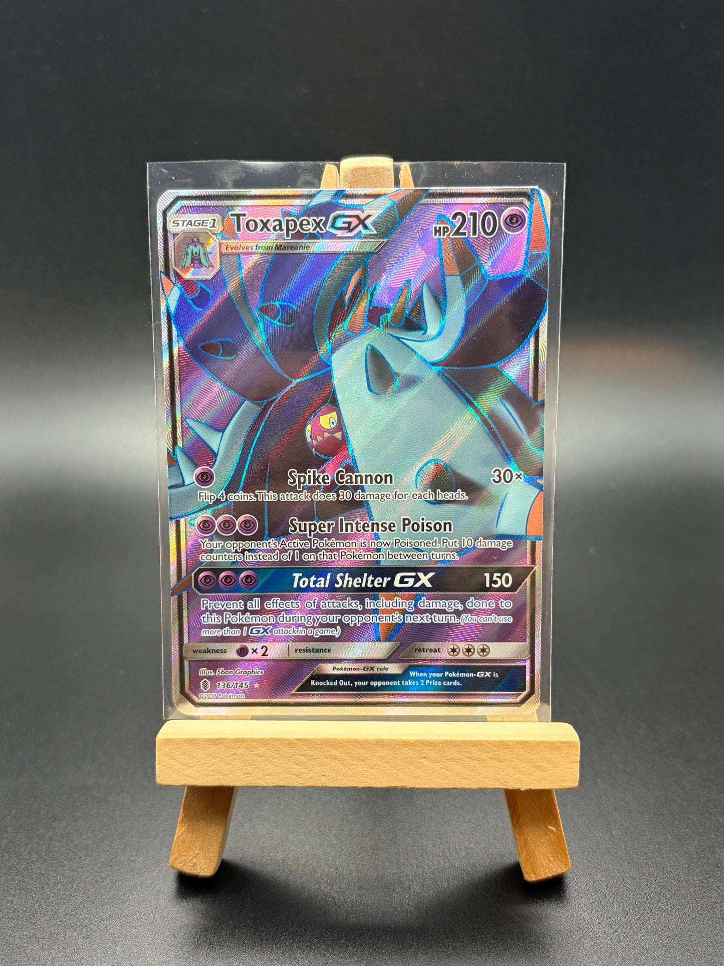 Toxapex GX (Full Art) - SM - Guardians Rising (SM02)