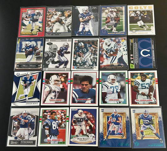NFL 20 Card Indianapolis Colts Lot #1