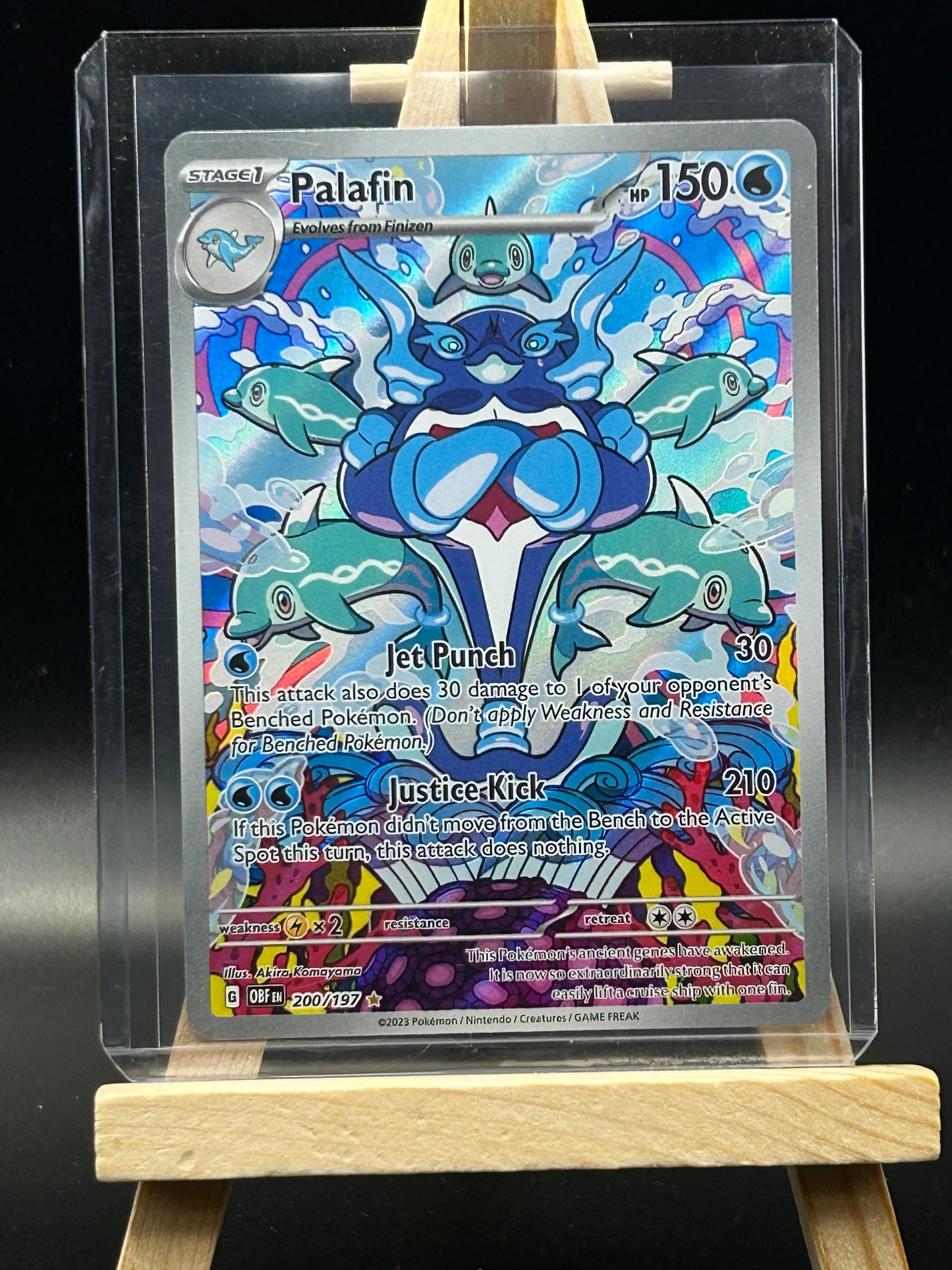 Palafin Illustration Rare- SV03: Obsidian Flames (OBF)