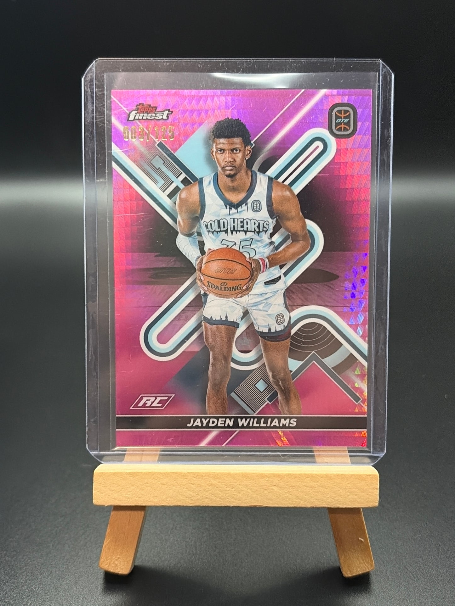 2022 Topps Finest OTE Overtime Elite Pink Prism Refractor /125 Jayden Williams RC