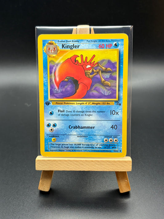 Kingler 1st Edition (38) - Fossil (FO) MP