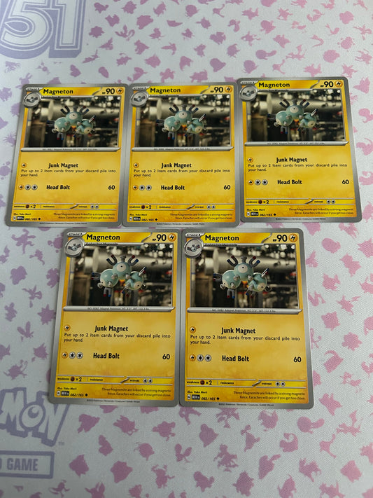 5 Magneton Card Scarlet & Violet 151 lot