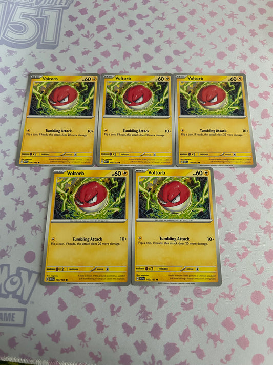 5 Voltorb Card Scarlet & Violet 151 lot