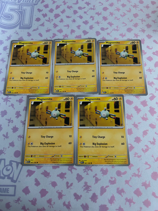 5 Magnemite Card Scarlet & Violet 151 lot
