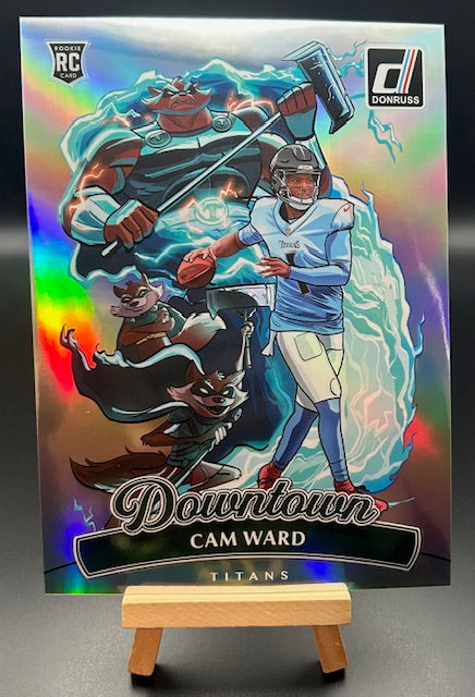 2025 Donruss, Cam Ward Jumbo Downtown Titans RC