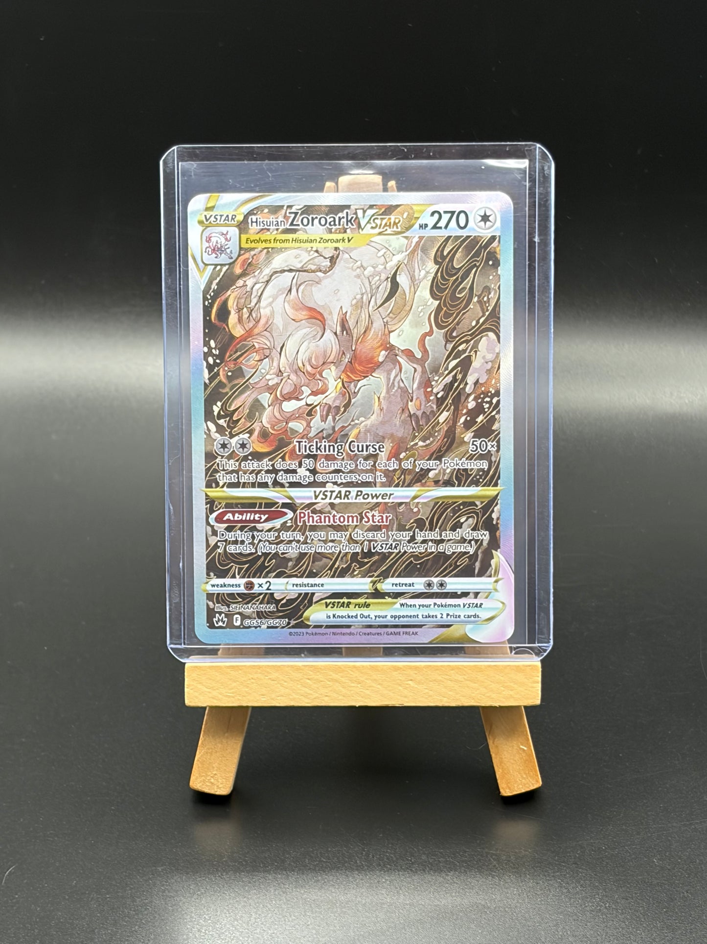Hisuian Zoroark -Sword & Shield : Crown Zenith Galarian Gallery GG50/GG70 Ultra Rare LP