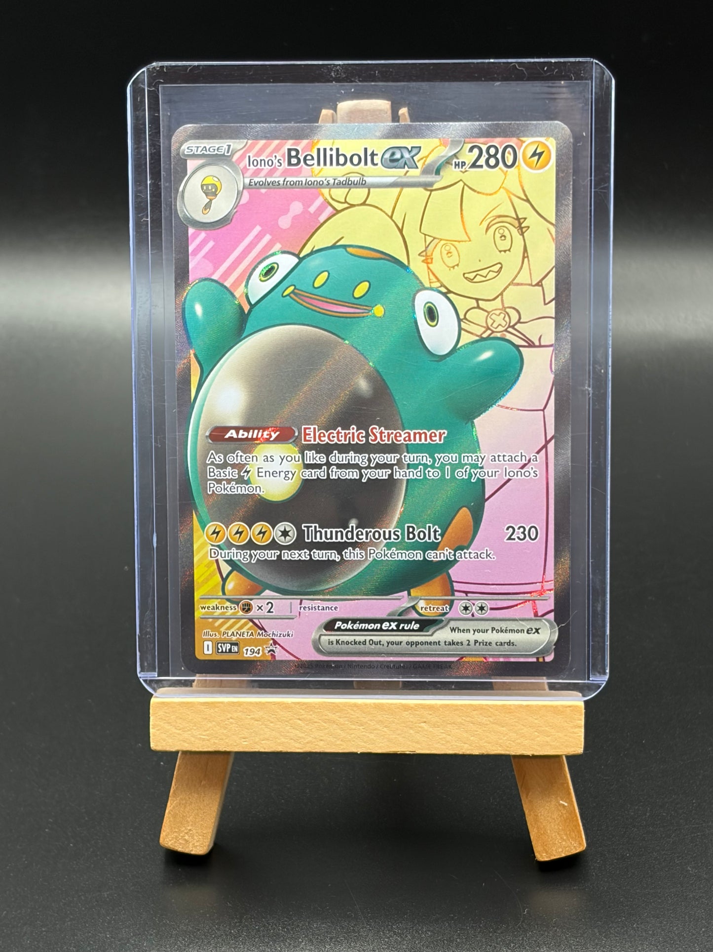 Iono’s Bellibolt Ex- SVP 194 -Scarlet & Violet Promo Card NM