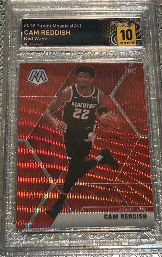 2019-2020 Cam Reddish Panini Red Wave Graded 10