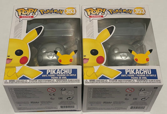 Pikachu Silver Funko Pop