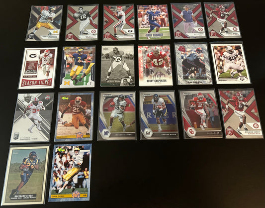 College Football $5 20 Card lot #2