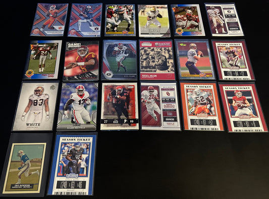 College Football $5 20 Card lot #8