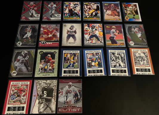 College Football $5 20 Card lot #9