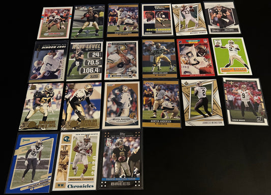 NFL New Orleans Saints  $5 20 Card Lot #2