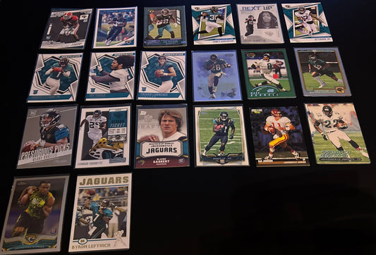 NFL Jacksonville Jaguars $5 20 Card Lot #1