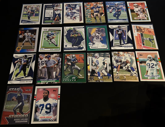 NFL Seattle Seahawks $5 20 Card Lot #3