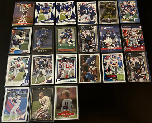 NFL New York Giants $5 20 Card Lot #2