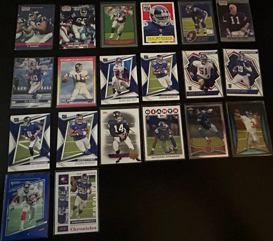 NFL New York Giants $5 20 Card Lot #4