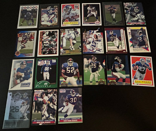 NFL New York Giants $5 20 Card Lot #5