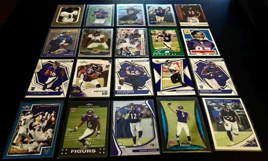 NFL Baltimore Ravens $5 20 Card Lot #2