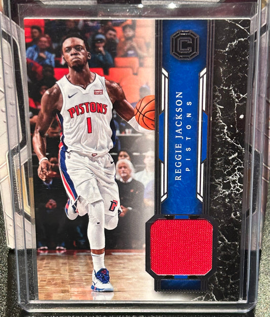 2017-2018 Reggie Jackson Jersey Patch Card