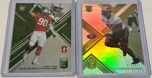 2017 Solomon Thomas Stanford Cardinal Numbered. One is numbered 3/5