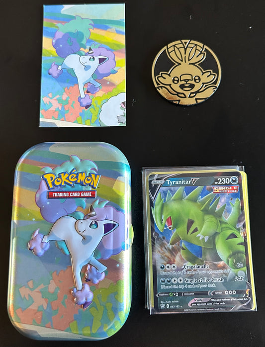 Pokémon Galarian Ponyta Pokemon Card Mini Tin