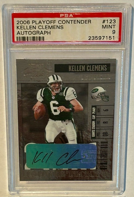 2006 Playoff Contenders Kellen Clemens #123 Ticket Auto Autograph RC PSA 9 Mint