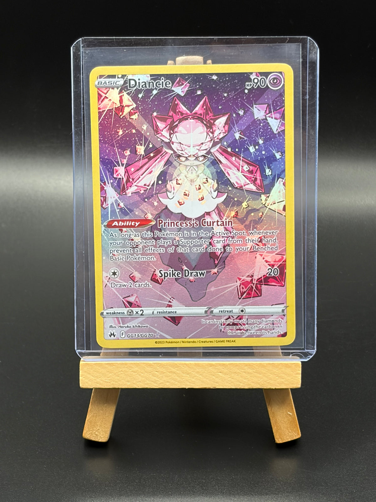 Diancie-Sword & Shield : Crown Zenith Galarian Gallery GG13/GG70 Ultra Rare LP