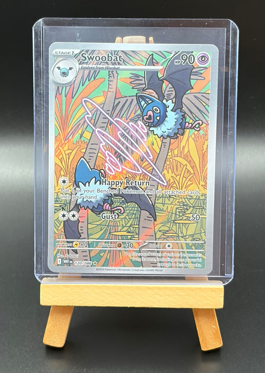 Swoobat - 120/086 Scarlet & Violet : White Flare Illustration Rare LP